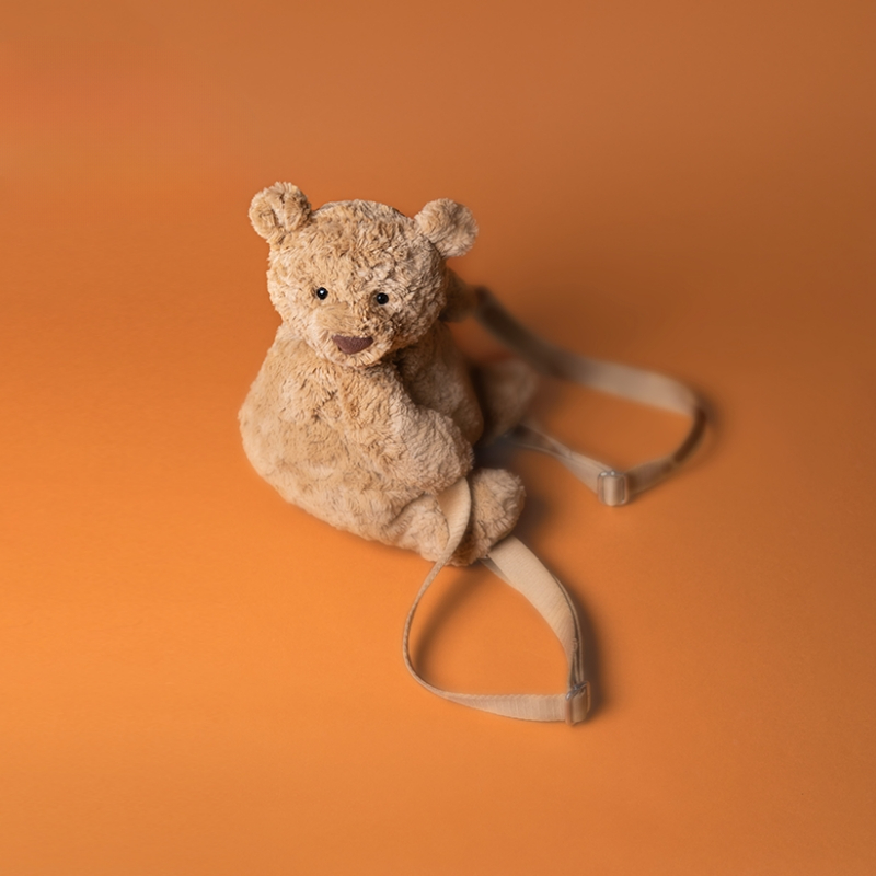 英国巴塞罗熊背包毛绒玩具小熊斜挎包玩偶礼物公仔包包