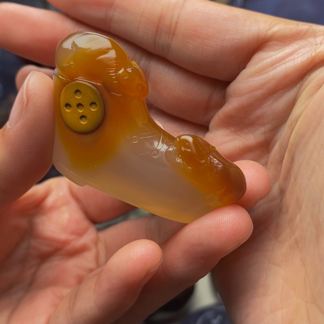 玛瑙/玉髓未镶嵌手把件