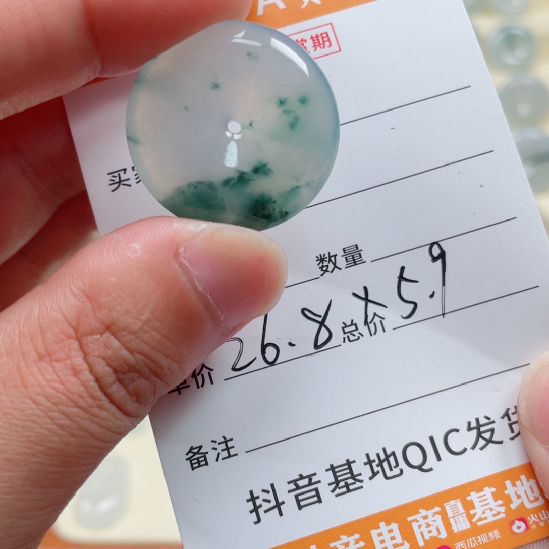 翡翠未镶嵌颈饰25558888558800