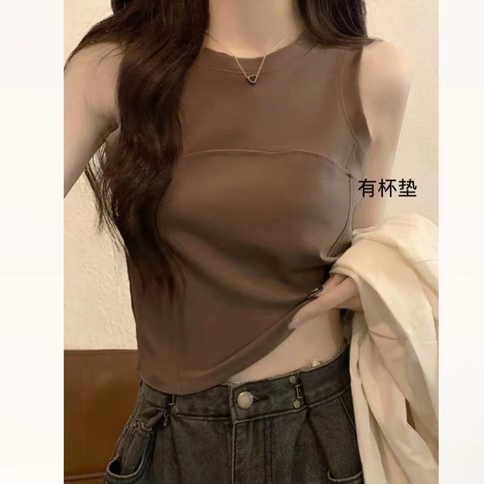 【漫画身材】超暖的有垫垫背心女