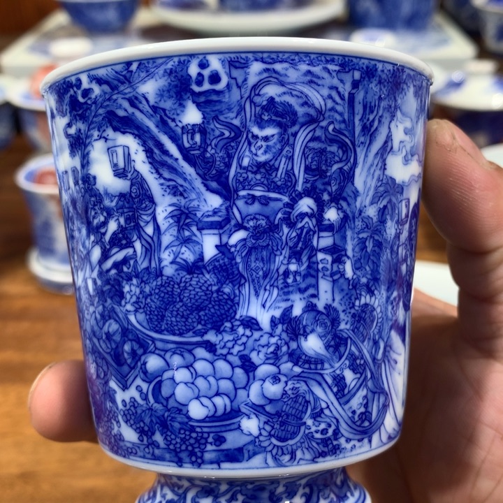 晓竹窑青花下界为王