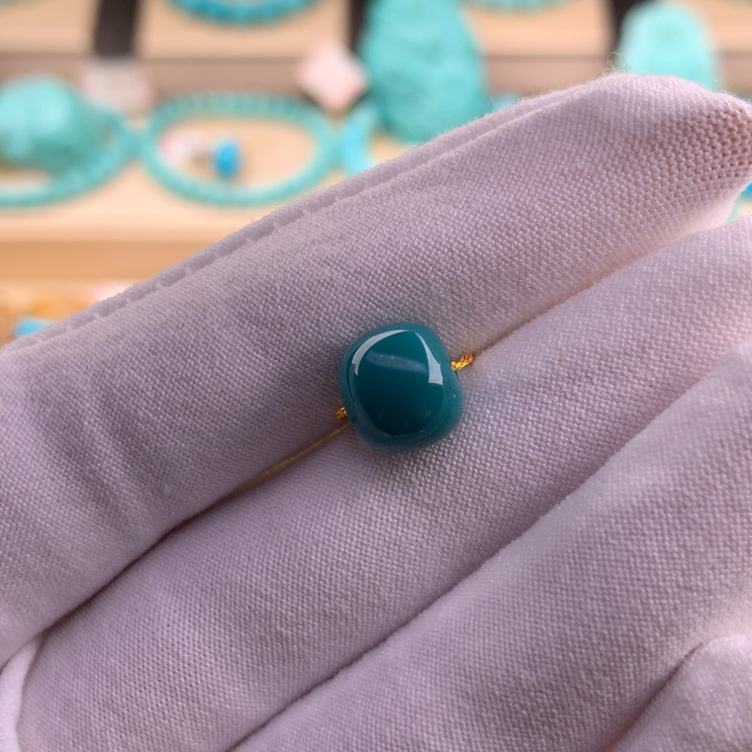 绿松石珠宝奇石未镶嵌9.6-8.5