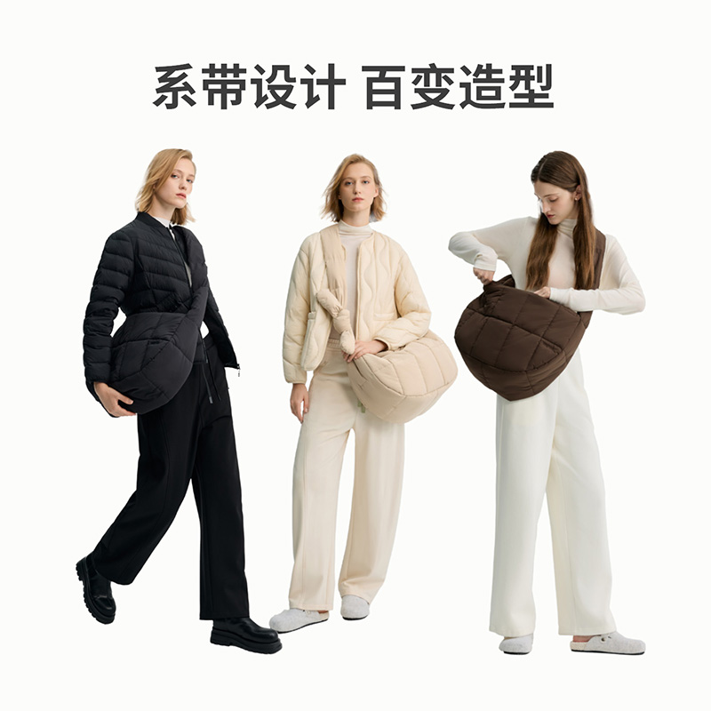 冰洁25年新款大容量百搭软糯肩带可调节云朵包BB03