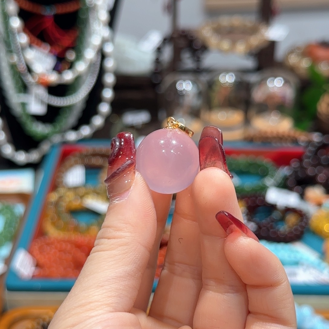 水晶吊坠(不含链)银S925镶嵌吊坠19