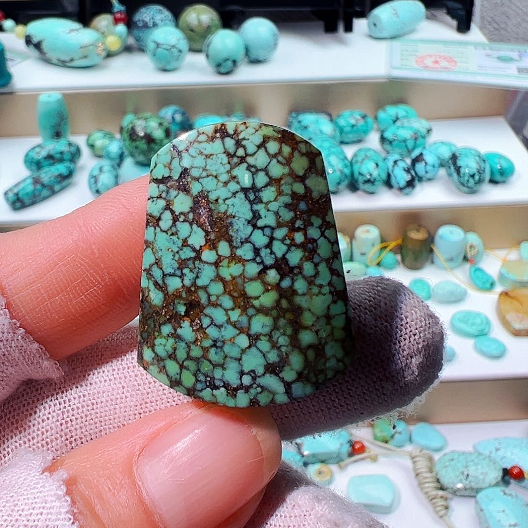 绿松石无事牌未镶嵌