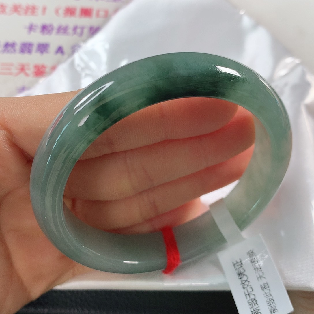 翡翠手镯未镶嵌 正圈⑨⑧