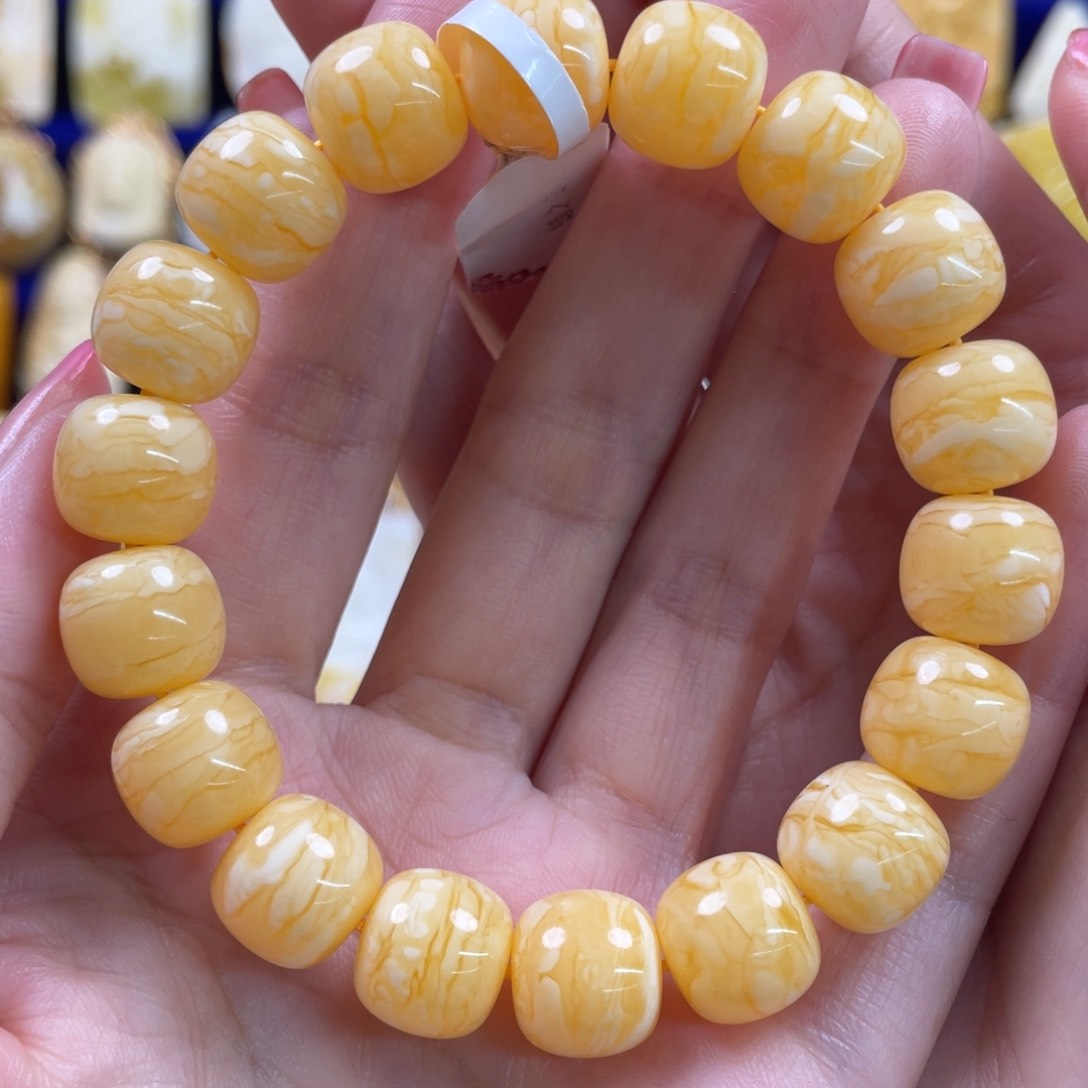 蜜蜡裸石未镶嵌琥珀蜜蜡