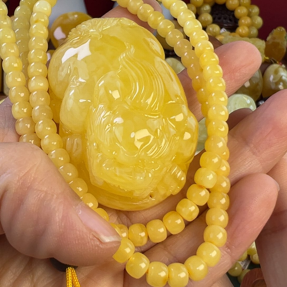 蜜蜡吊坠(赠链)未镶嵌