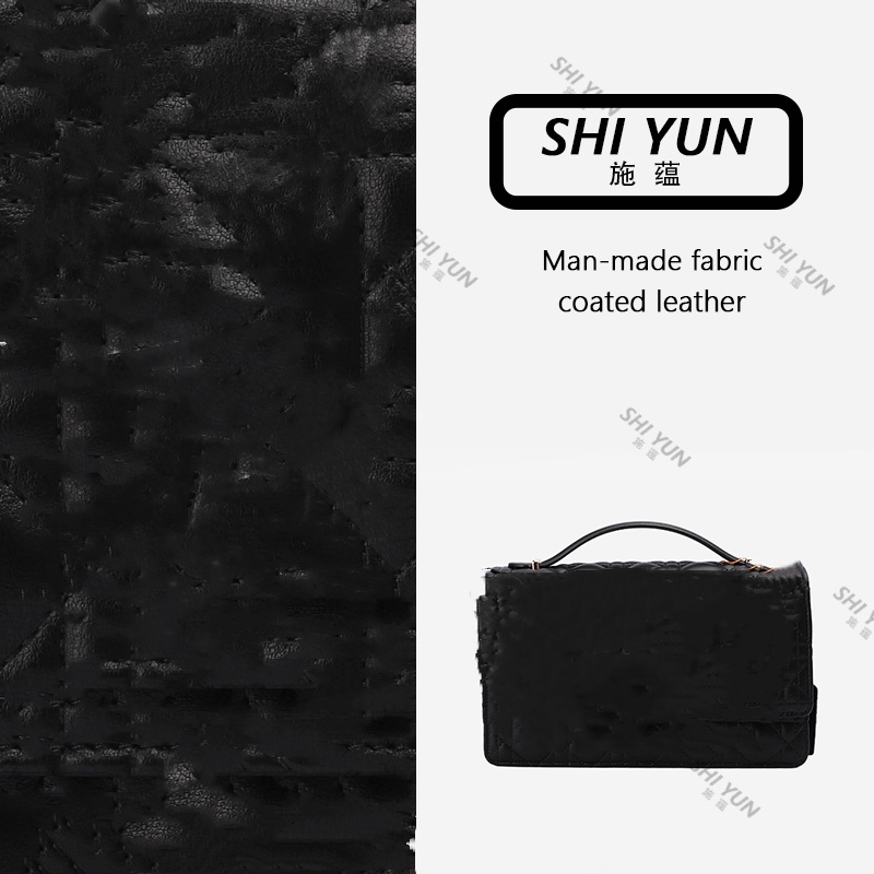 SHIYUN/施蕴黑色高定手提斜跨女包34126-1