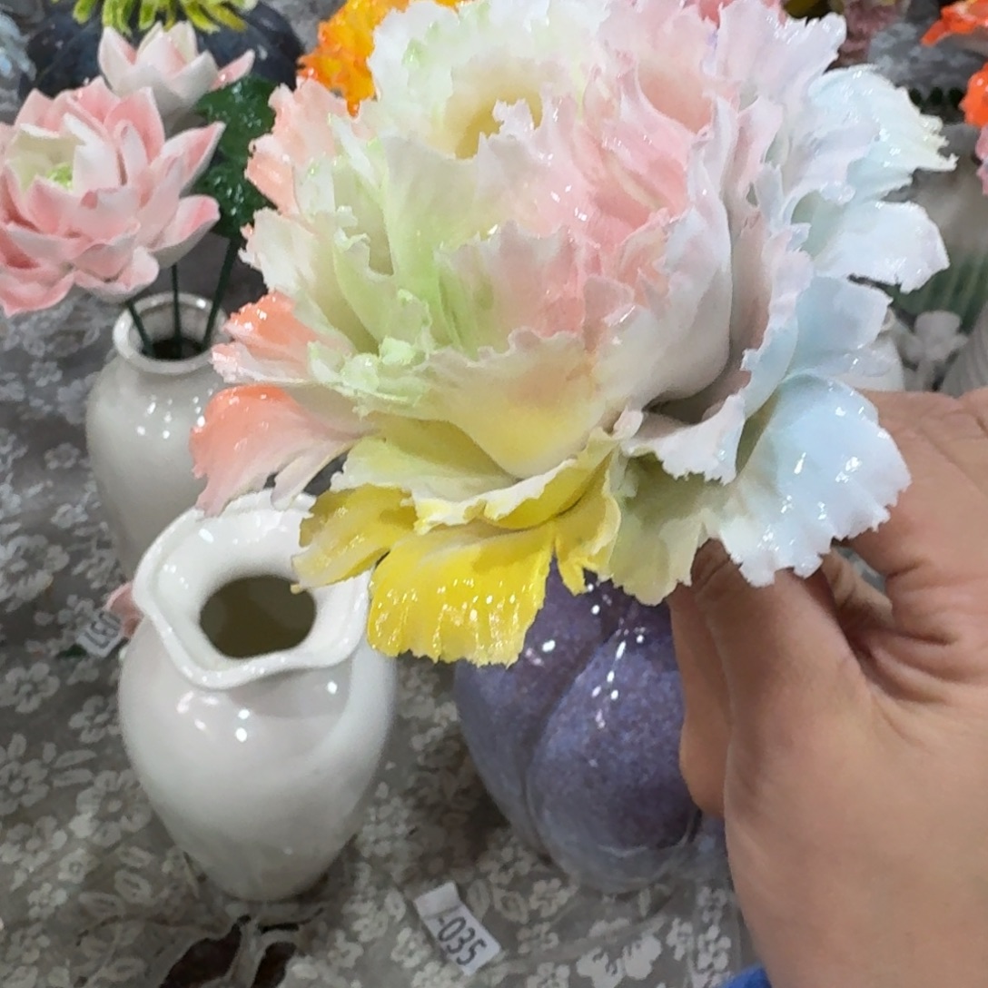 陶瓷花拍满20元发货，退款拉黑