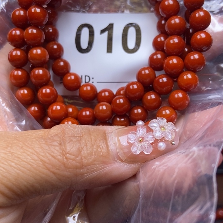 玛瑙/玉髓手链未镶嵌奶***豆