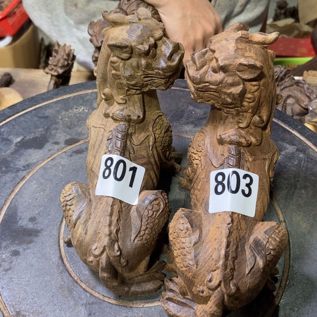 华***园木开播摆件成品福利放漏