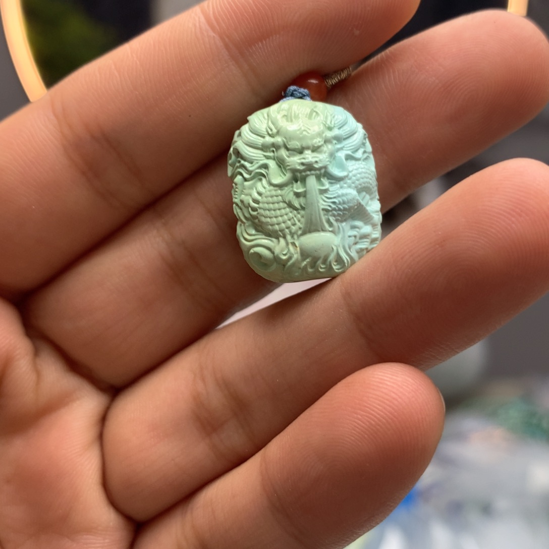 绿松石挂件未镶嵌