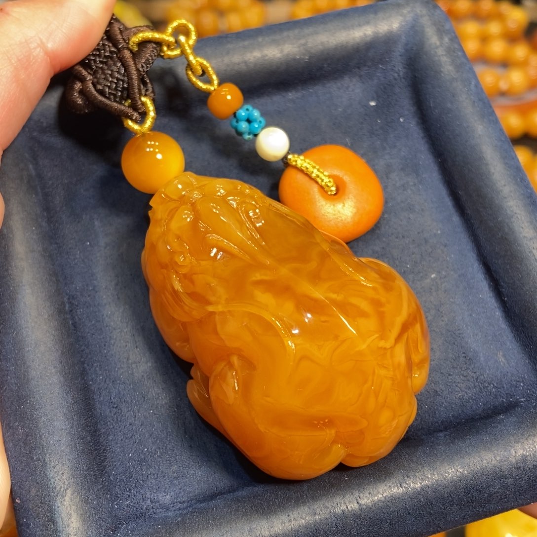 蜜蜡颈饰未镶嵌蜜蜡