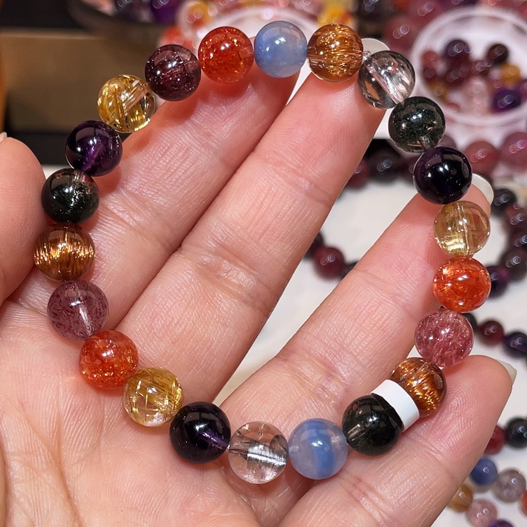 未镶嵌水晶手链多宝水晶手链9