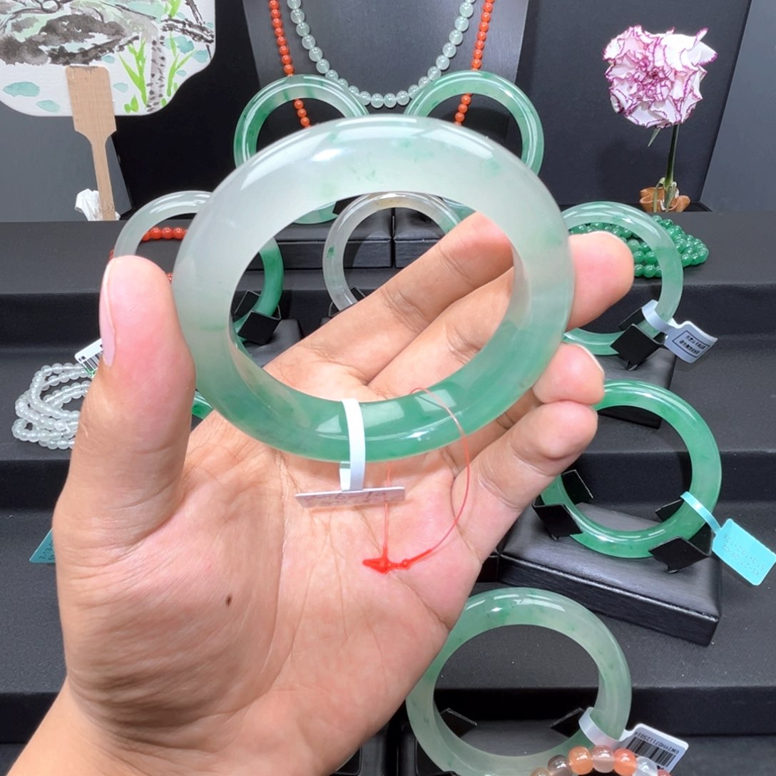 合金手镯石英质玉（非洲翠）