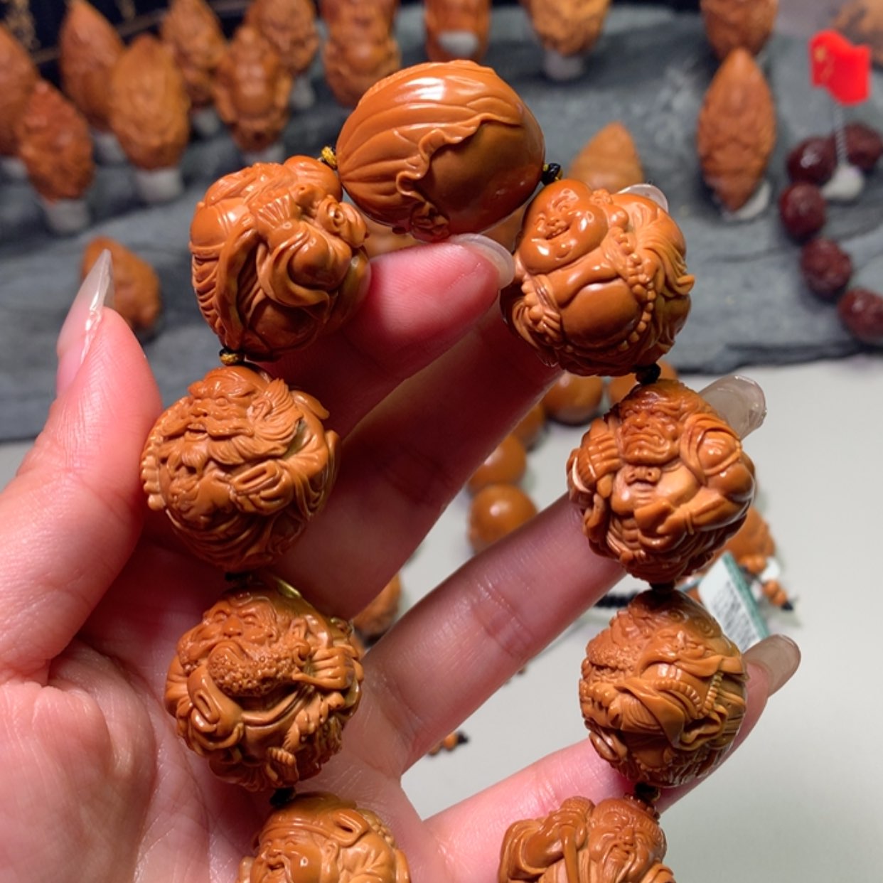 【闪购商品】橄榄核手串/手链8**1群仙汇