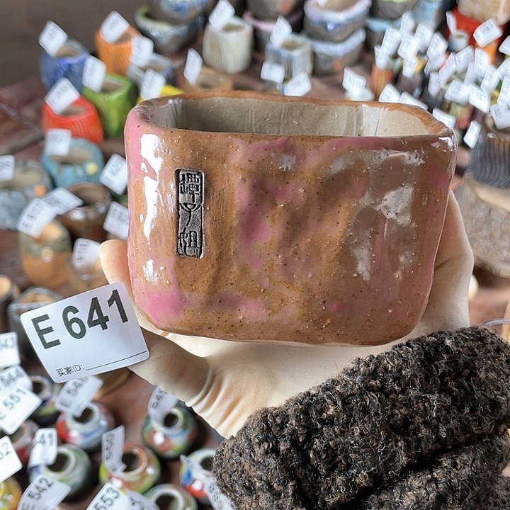 紫砂花盆新品 大方 内口10