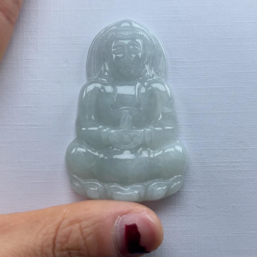 翡翠未镶嵌颈饰观音51微瑕介意勿拍不退不换