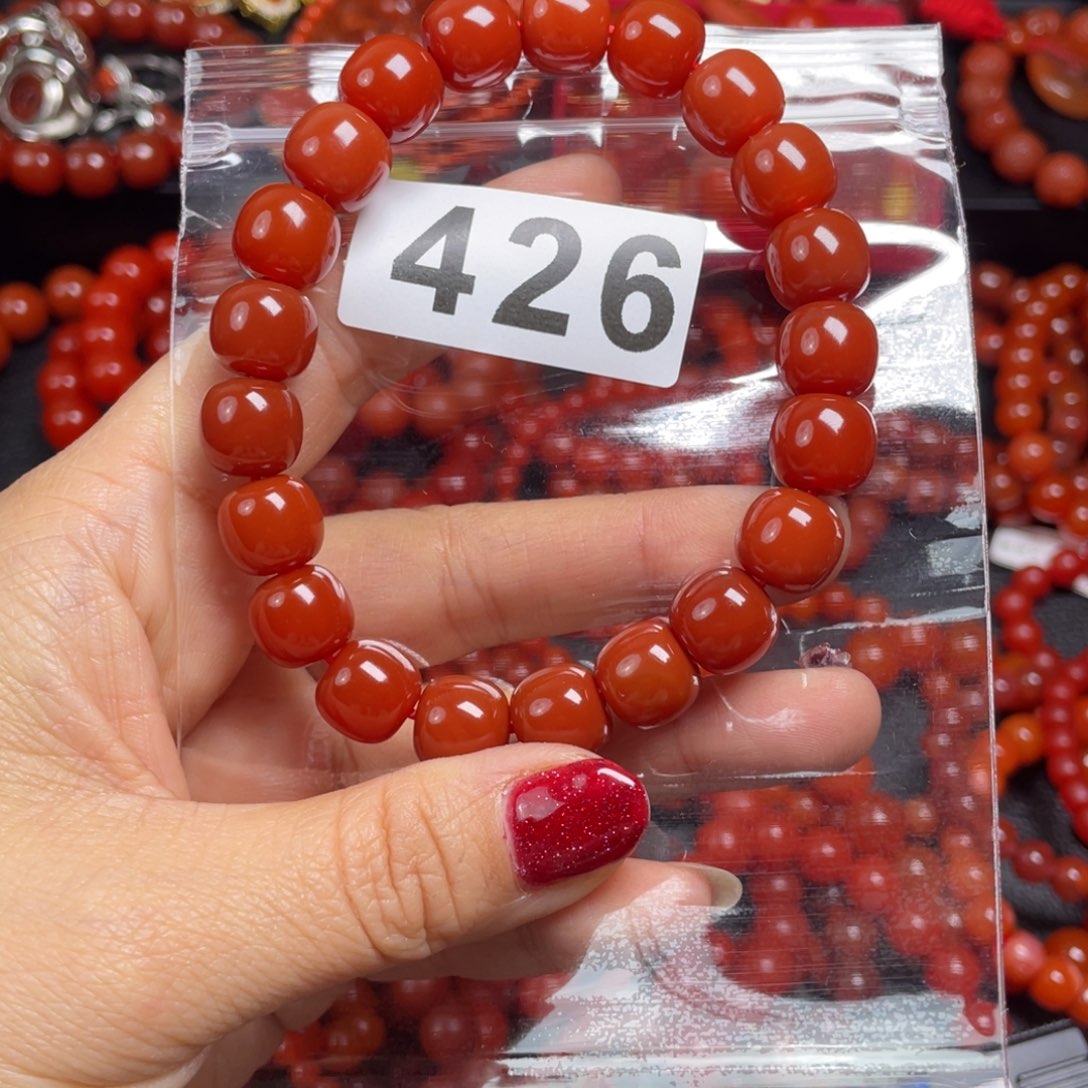 南红玛瑙手链未镶嵌李*