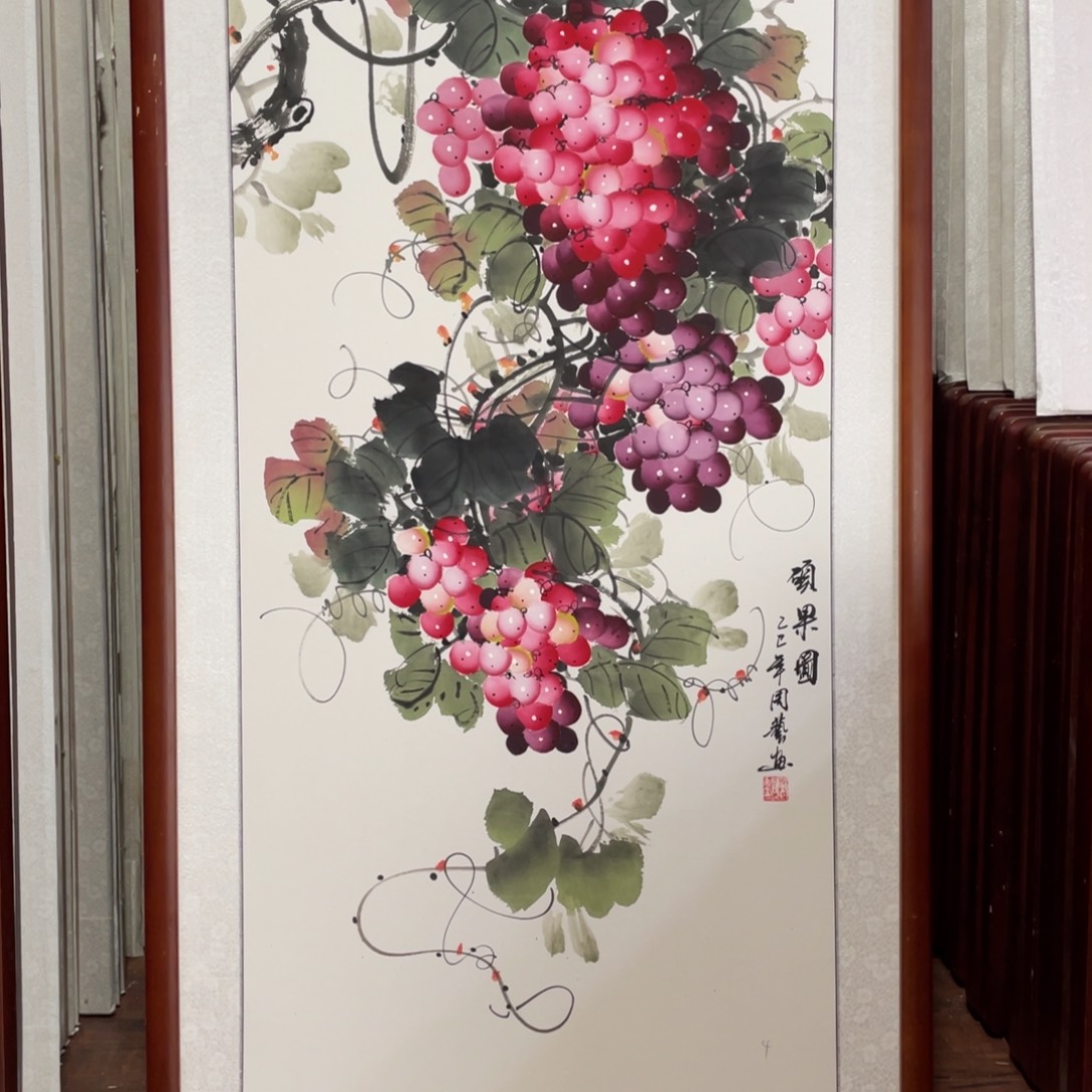 国画带框尺寸63*123厘米