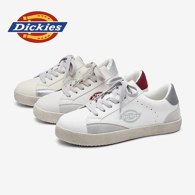 Dickies学生板鞋男孩秋新款小白鞋儿童休闲鞋女童美式复古德训鞋