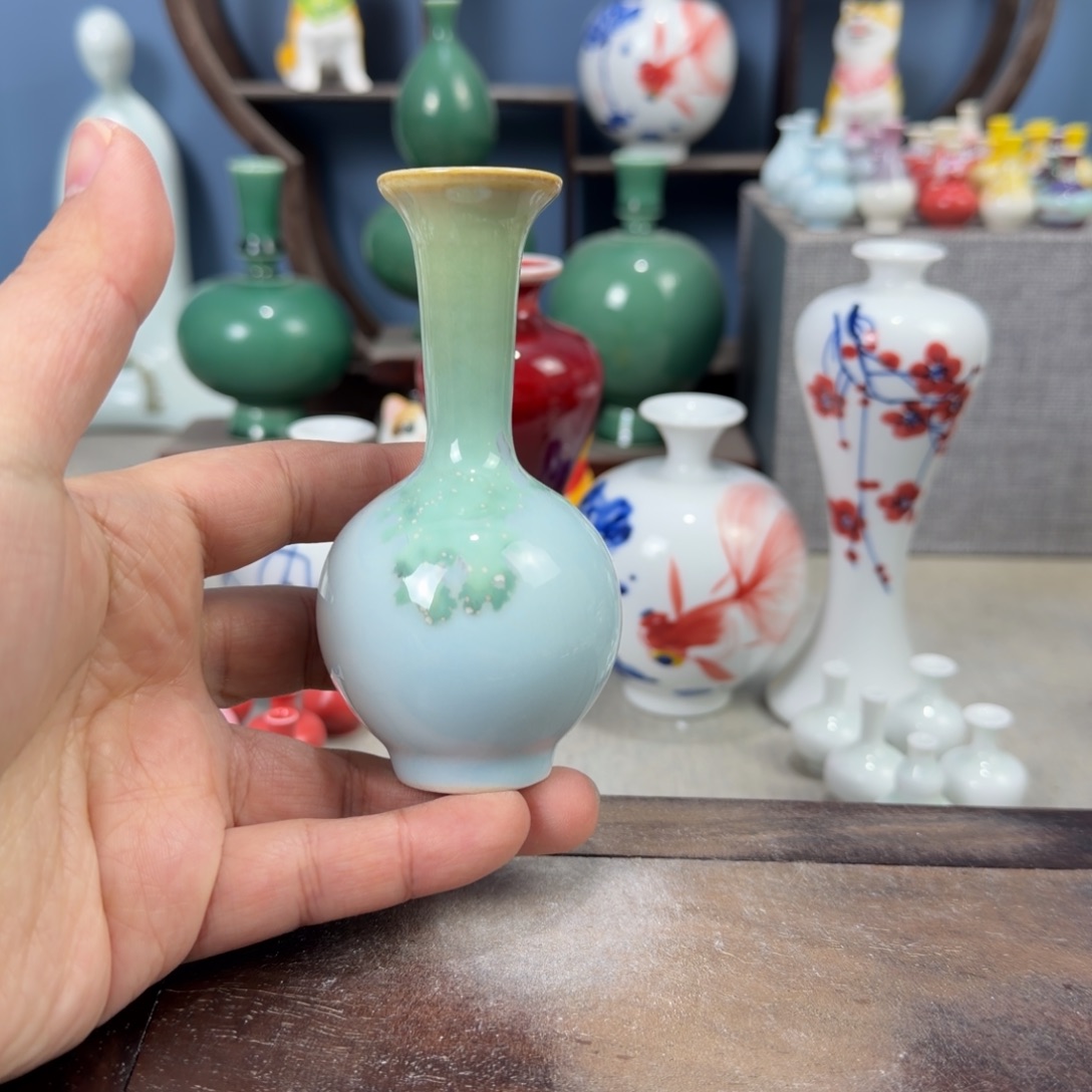 陶瓷手工小花器摆件