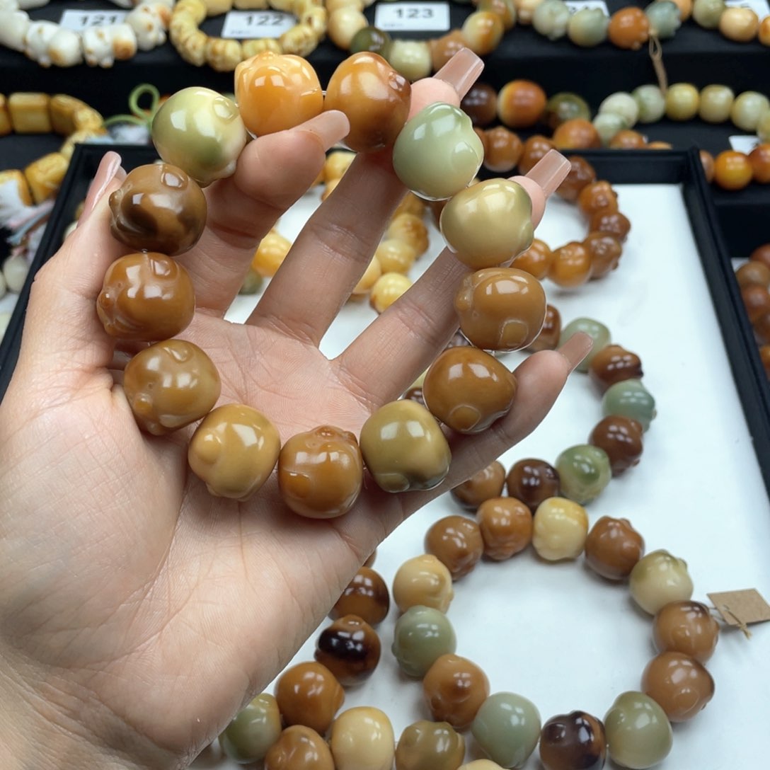 白玉菩提手串干磨1