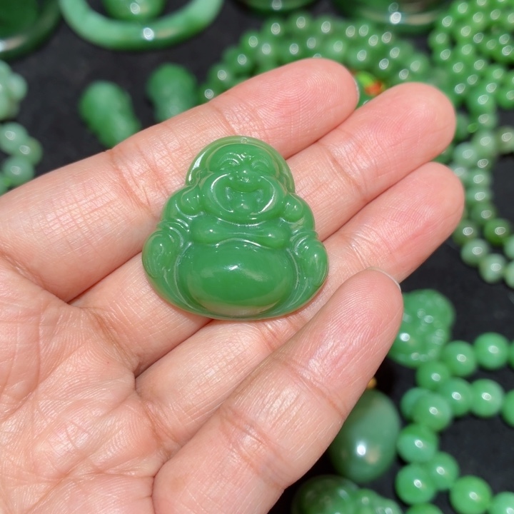 独***-和田玉（碧玉）未镶嵌颈饰