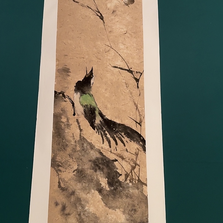 国画溥老师画作画作