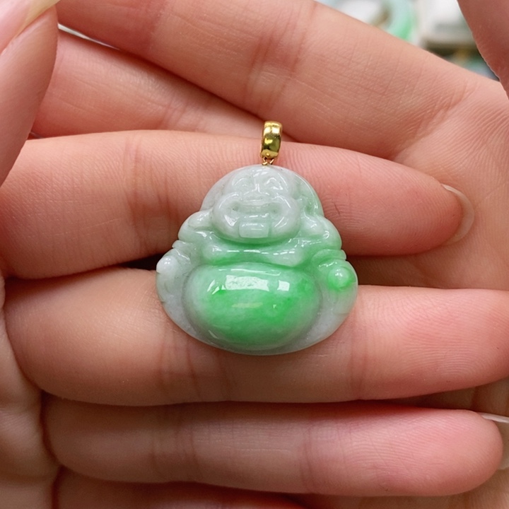 翡翠未镶嵌颈饰吊坠