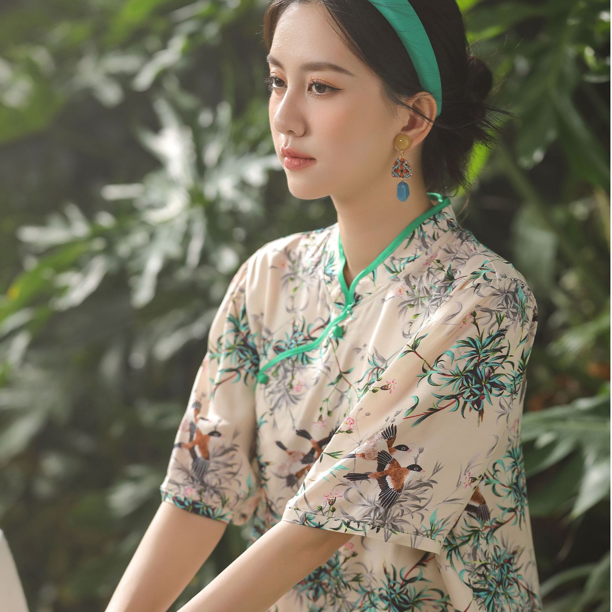 ALEX S.YU设计师新款新中式可外穿夏季纯欲风冰丝睡衣女款爆款