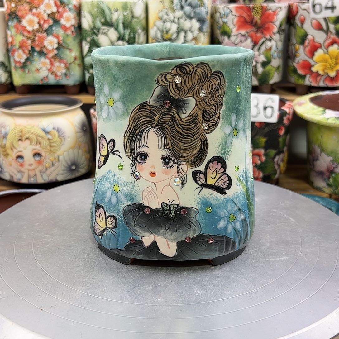 景德镇陶瓷花盆景德镇陶瓷花盆