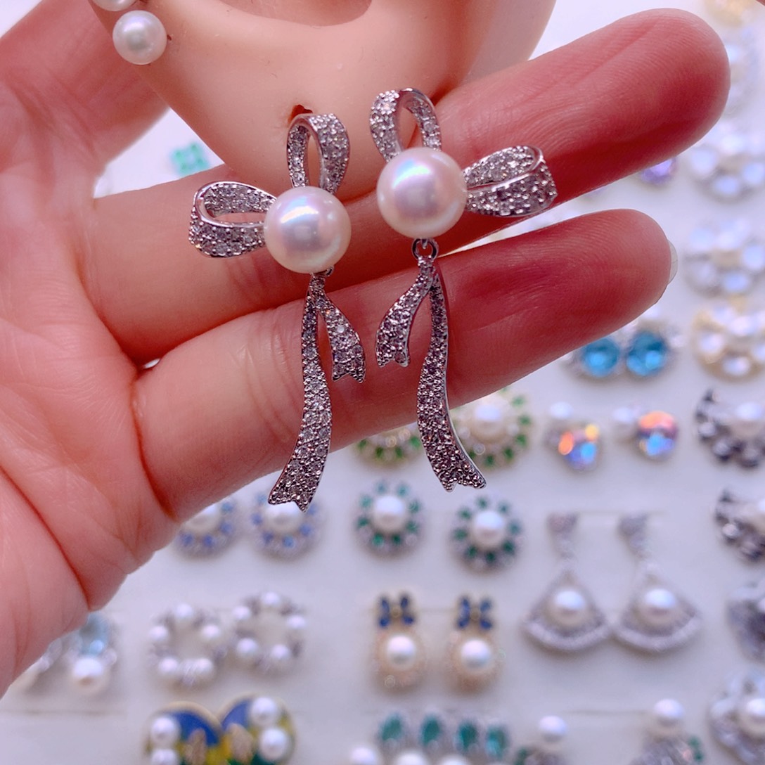 耳饰淡水珍珠合金