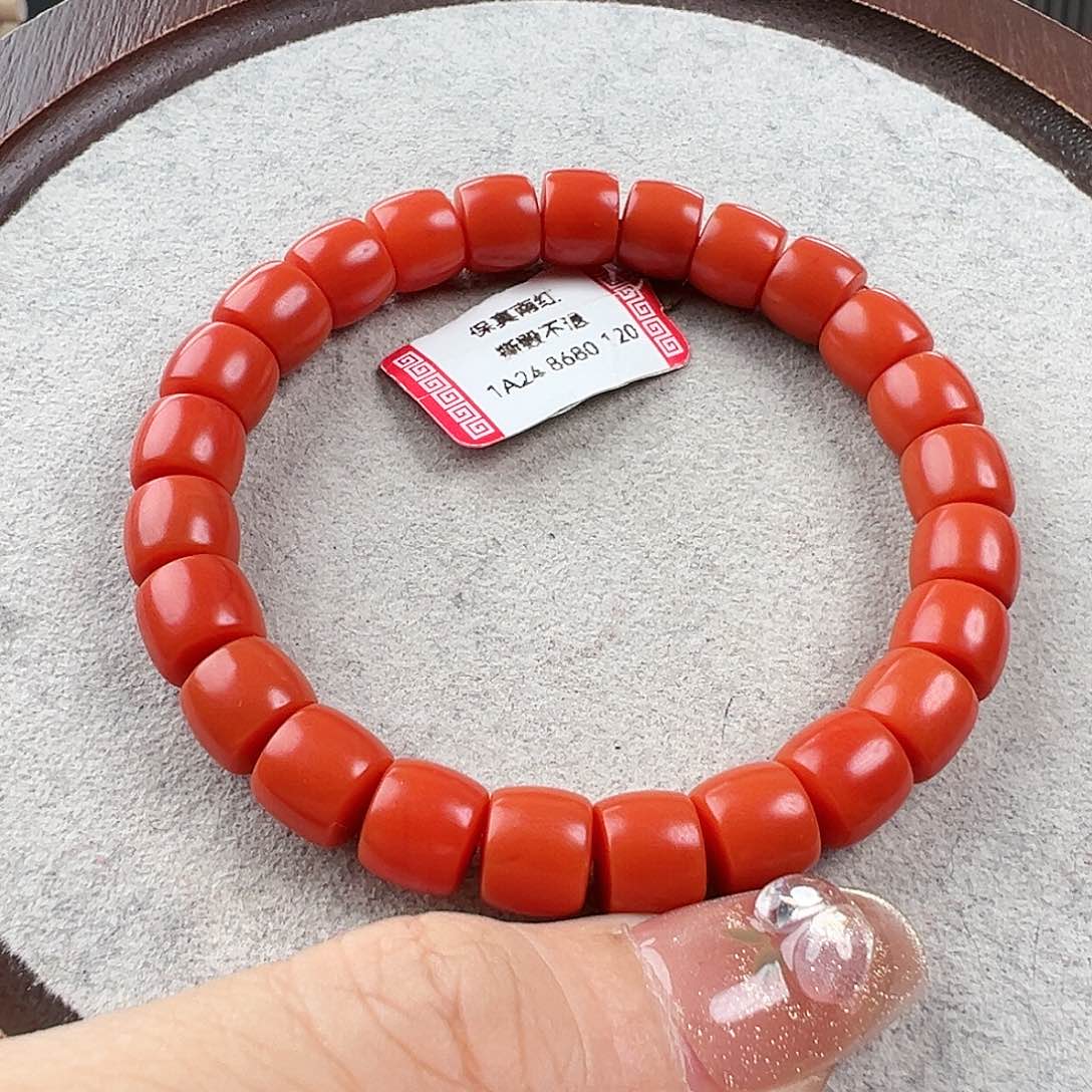 南红玛瑙手串未镶嵌