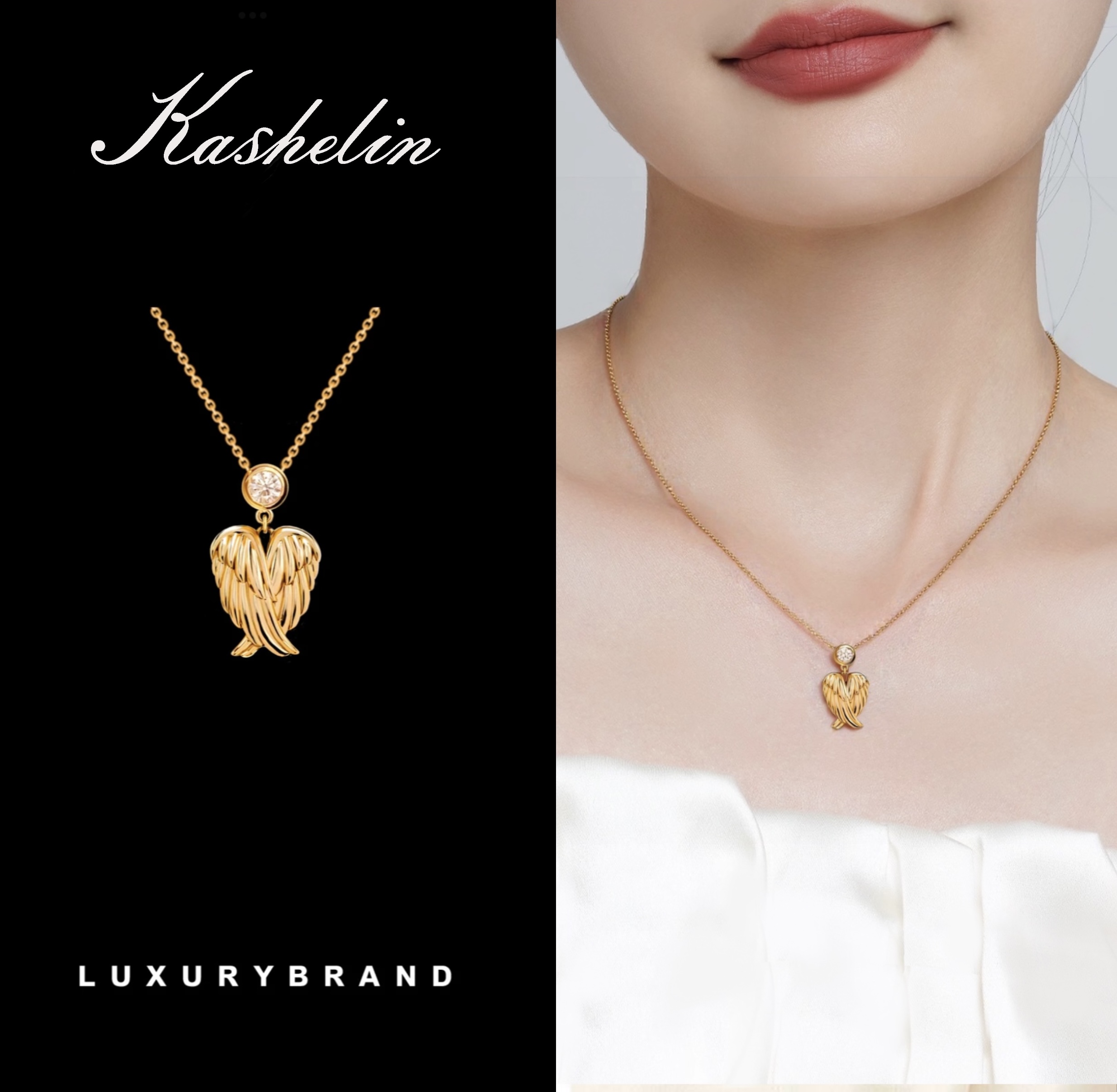 英★【天使之翼】OFINDX设计师款项链~9072