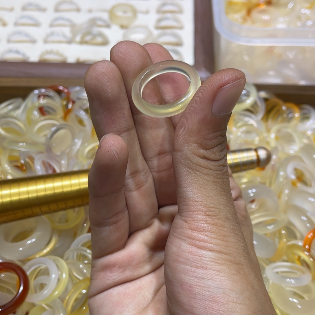 玛瑙/玉髓未镶嵌戒指208号港19