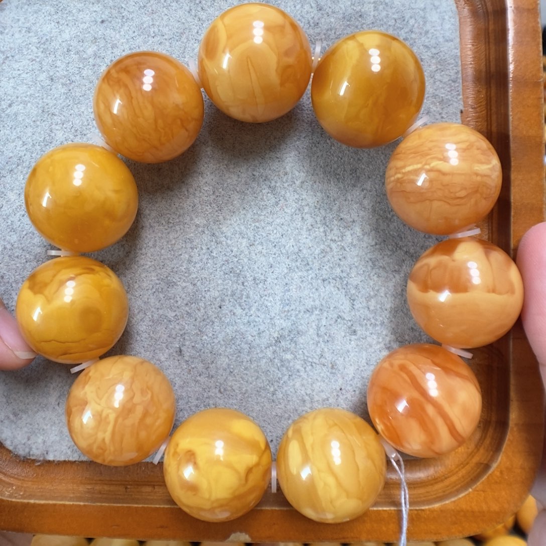 蜜蜡手串未镶嵌蜜蜡手串