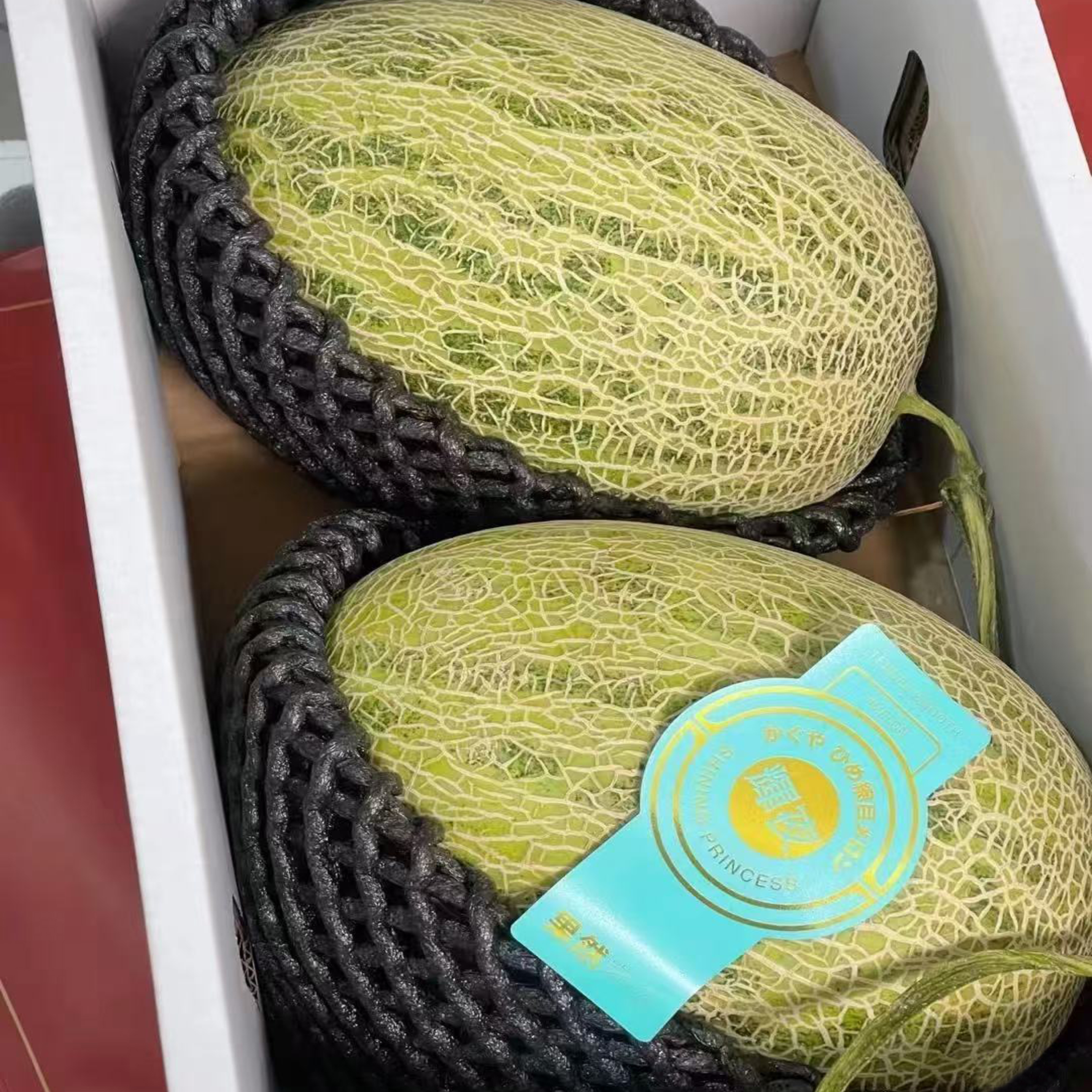 【东北可发】网纹瓜四粒礼盒装 顺丰包邮 次日送达