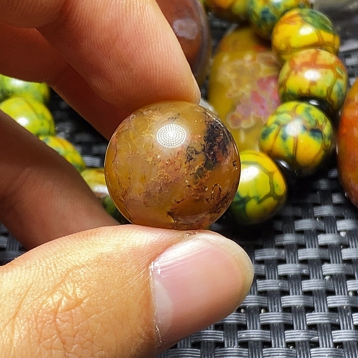 大***头玛瑙/玉髓未镶嵌颈饰