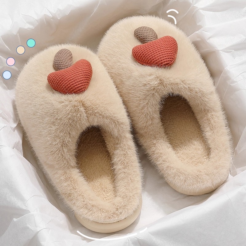 踩屎感棉拖鞋女士冬季2025新款室内家居卡通毛毛加绒防滑厚底棉拖