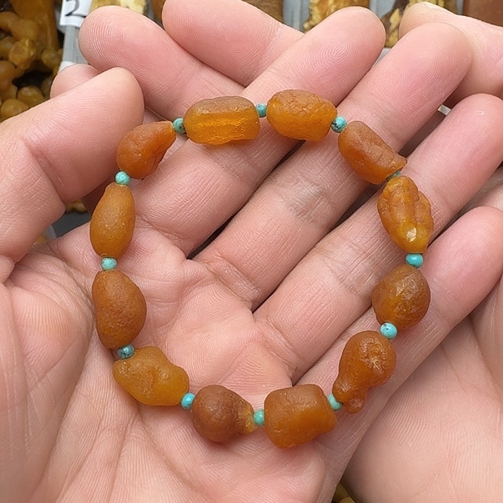 蜜蜡未镶嵌裸石天然蜜蜡手串