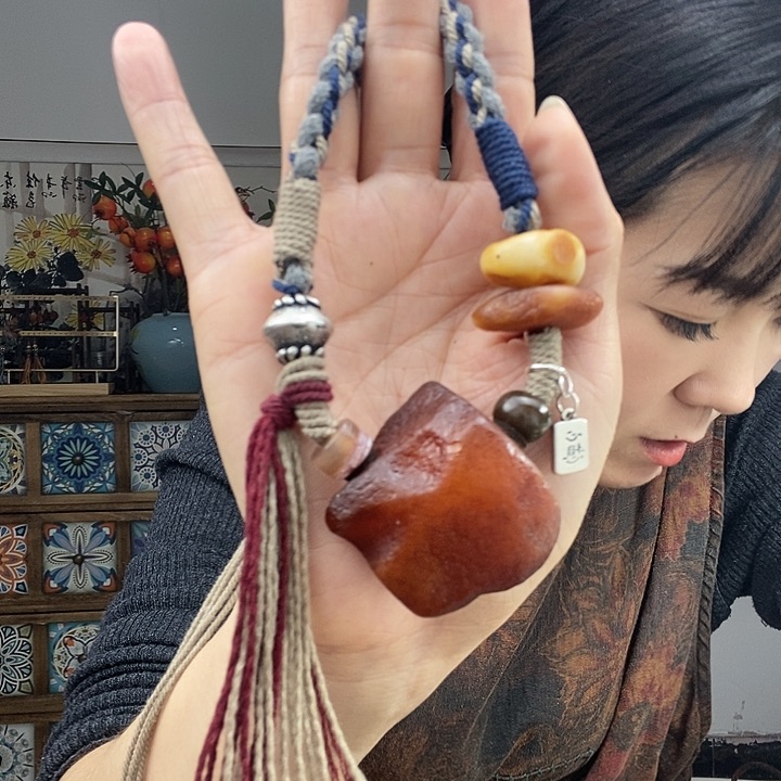 蜜蜡项链未镶嵌项链