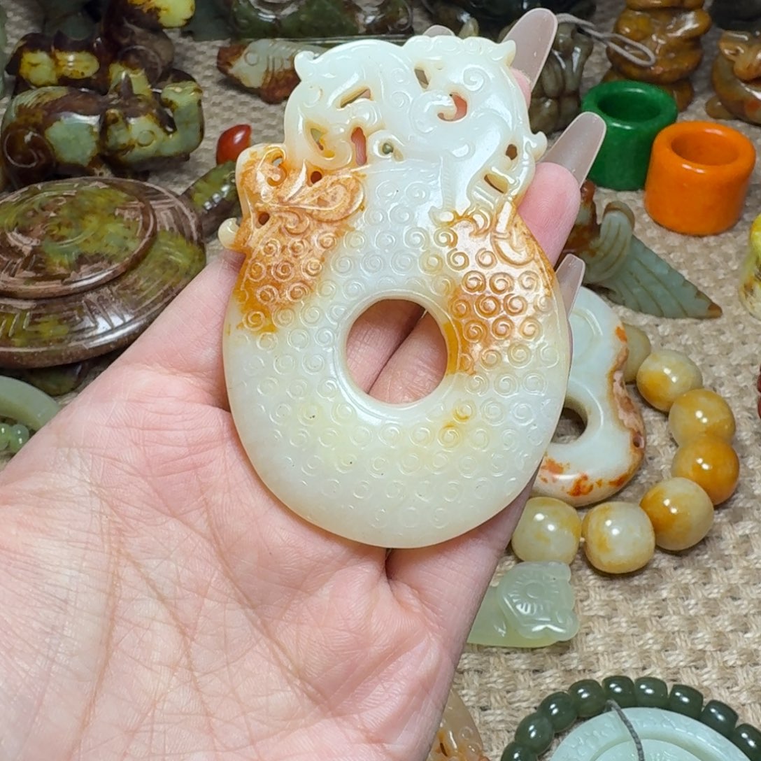 白玉菩提吊坠挂件