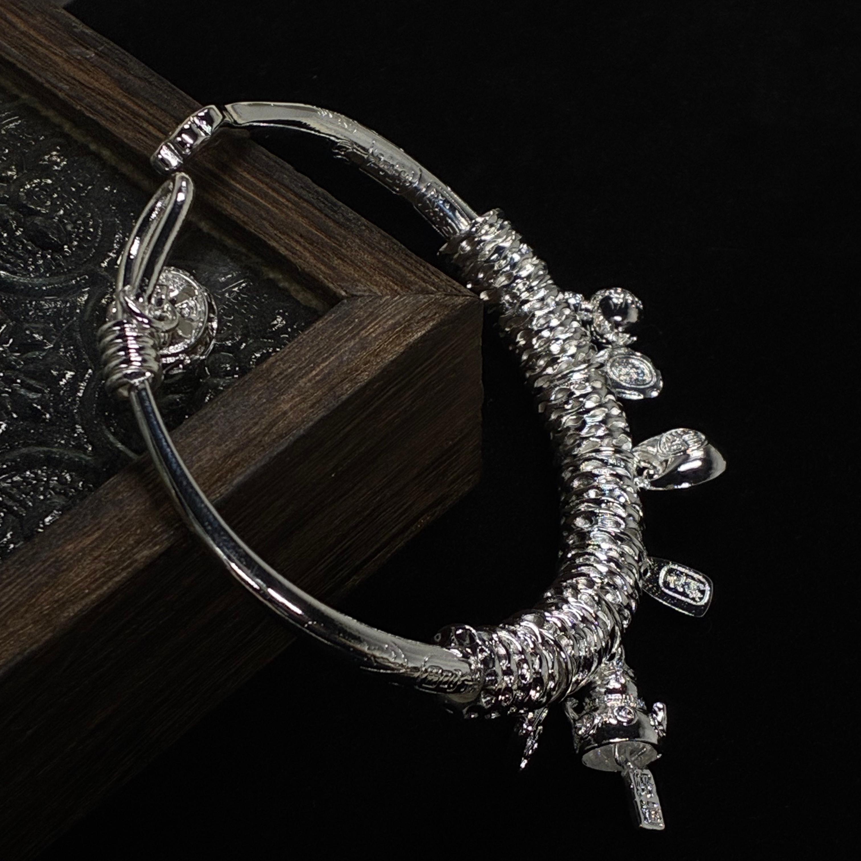 足银手镯 【抓紧处理】定制重工款气质风味年味生肖挂饰　E507