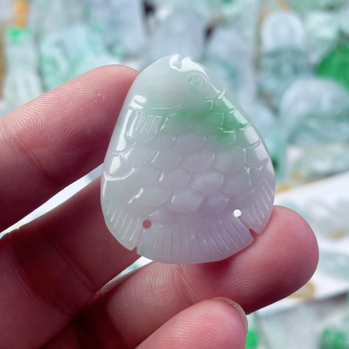 翡翠未镶嵌吊坠(不含链)