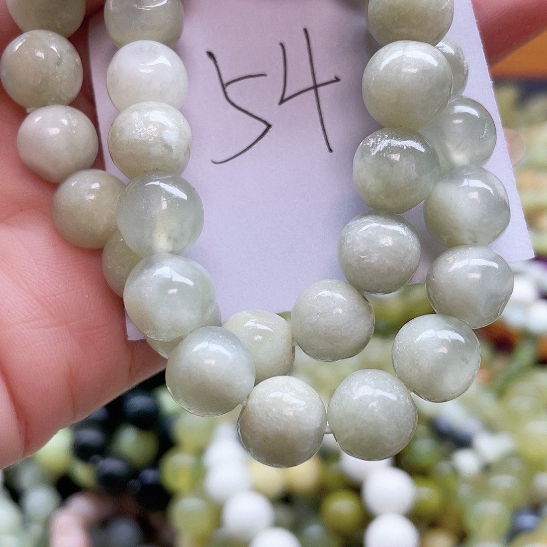 未镶嵌蛇纹石玉手链