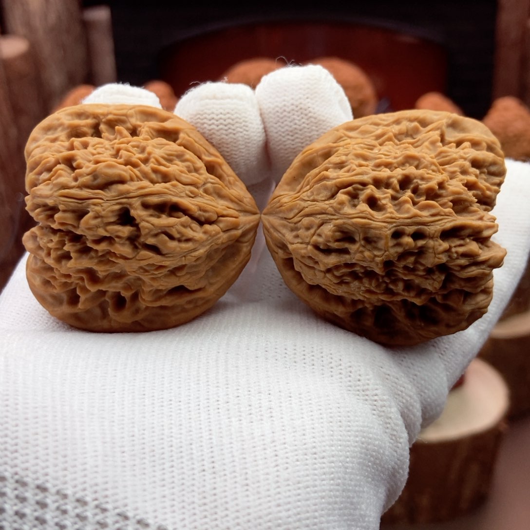 文玩核桃把件大天使拉丝大凹42.8.39.42.46克单不差