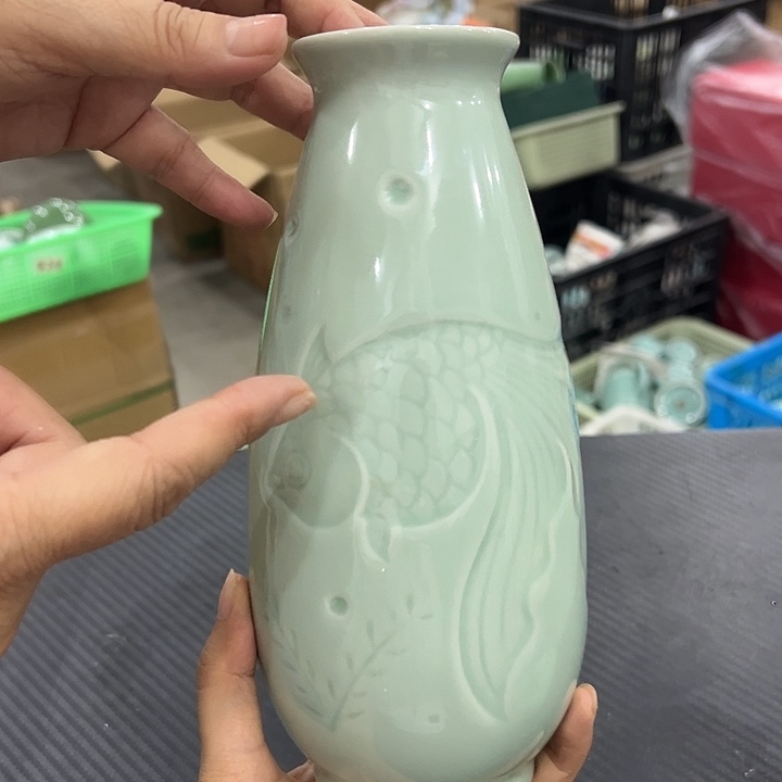 龙泉云间青瓷小米茶器