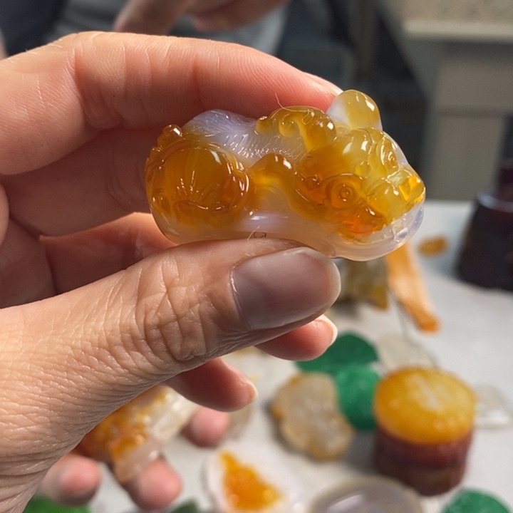 玛瑙/玉髓吊坠(不含链)未镶嵌